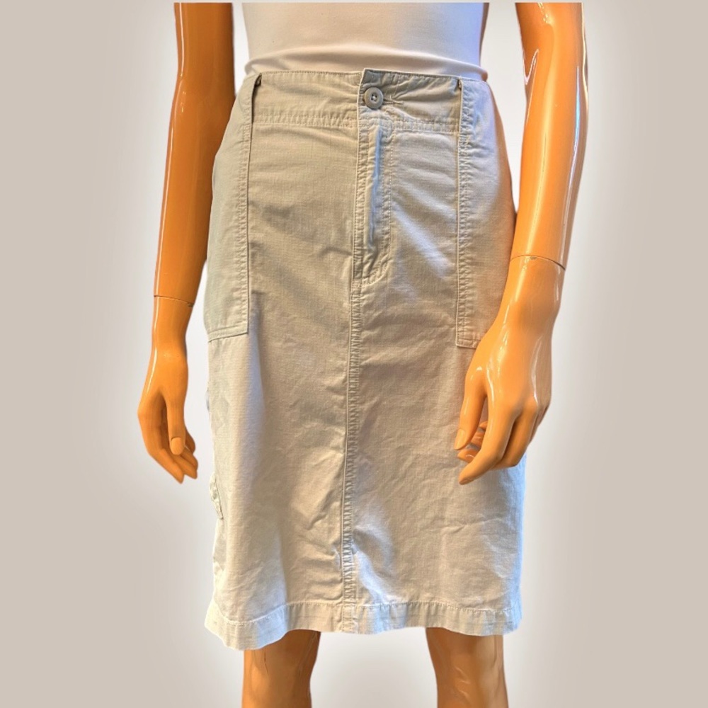 EDDIE BAUER Cotton Cargo Mini Skirt Plus Size